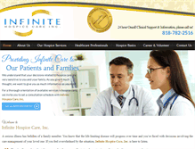 Tablet Screenshot of infinitehospicecare.com